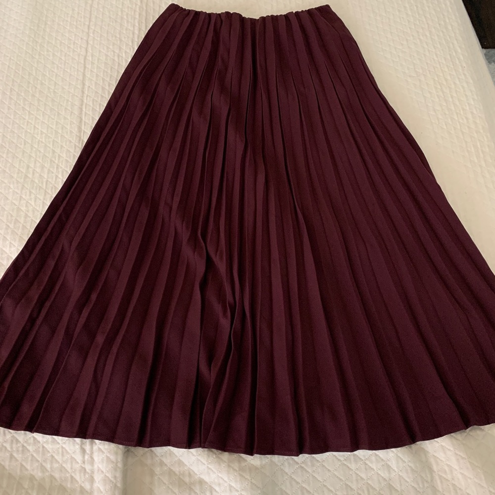 Uniqlo Accordion Pleated Midi skirt